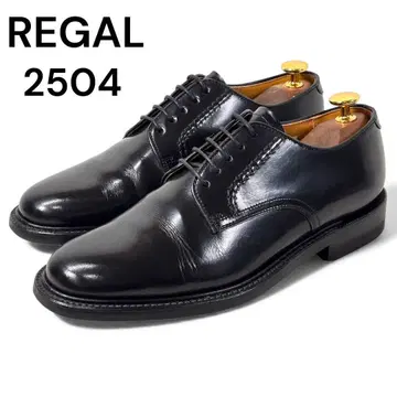 리걸 24 2504 비즈니스 가죽 플레인토 외날개 블랙