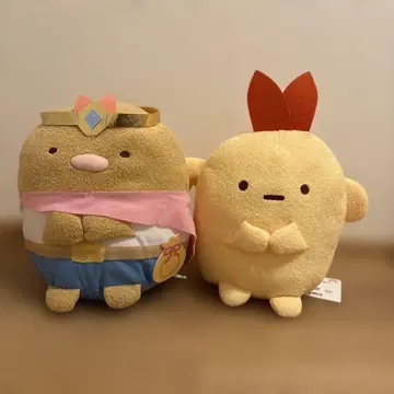영화! 스미코구라시 봉제 인형 세트 돈카츠 새우튀김 약 25cm