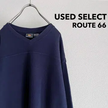 구제 의류 'ROUTE66' V Neck Cotton Knit / 네이비
