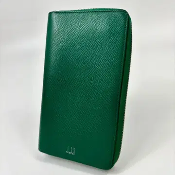 [ 구하기 어려움 ] 던힐 장지갑 오거나이저 라운드 지퍼 그린