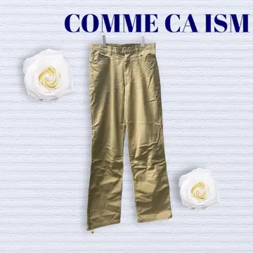 컴시즘 치노 팬츠 스트레치 M 사이즈 상당 베이지 앞 지퍼 오피스