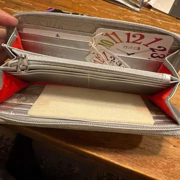 프랭크 미우라 장지갑 실버