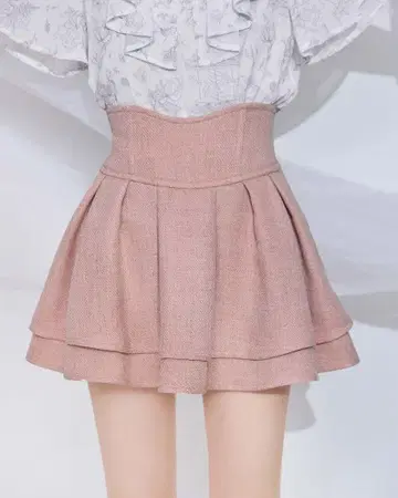 미셸 마카롱 슬림 레그 스커트