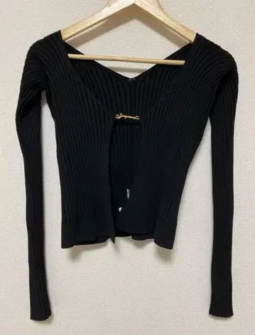 Jacquemus 리브 가디건 블랙 34