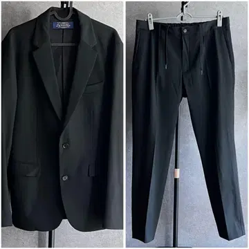 [컨디션 최상] 나노 유니버스 다메리노 셋업 수트 XL 블랙 2세트