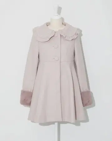 pium 비쥬 카라 도리 플레어 코트