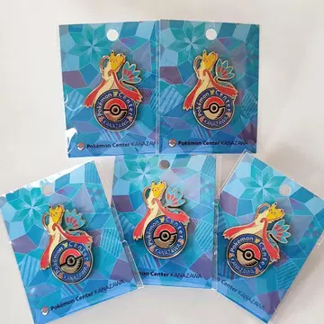 포켓몬 센터 카나자와의 핀즈 5개 세트 피카츄 x 미로카로스