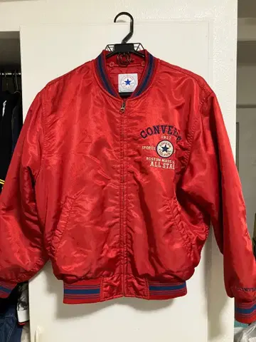 CONVERSE 레드 바시티 자켓 ALL STAR 90s