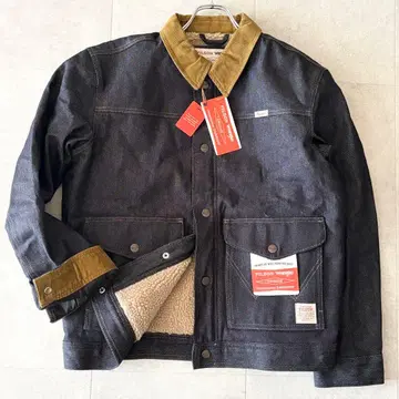 미사용 새상품 택 포함 필슨 x 랭글러 데님 워크 자켓 M 보아 자수