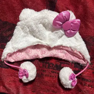 유니버셜 헬로키티 폼폼 포함 햇