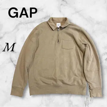갭 GAP 하프 지퍼 맨투맨 카라 부착 트레이닝복 M 사이즈