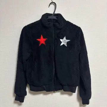 V TWELVE 플리스 자켓 블랙 골프