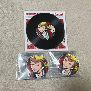 페르소나 5 콘서트 레코드풍 코스터 캔뱃지 P5R 사카모토 류지
