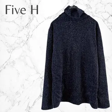 Five H 깔끔 심플 캐주얼 라메 속기모 터틀넥 고품질