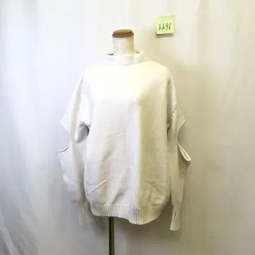 kk46 [ M ] SINN 리브 니트 보틀넥 모크넥 어깨 트임