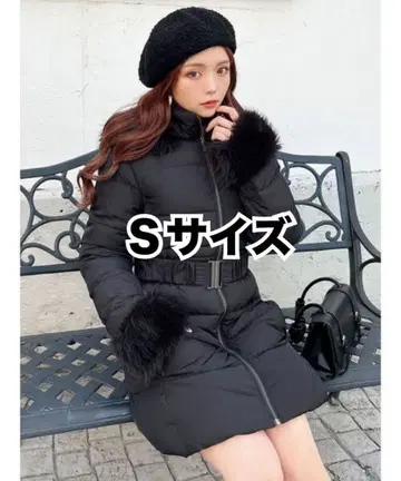 RESEXXY 리젝시 후드 부착 다운 코트 S 사이즈 블랙