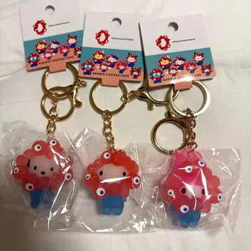 산리오 미야쿠미야쿠 키링 클리어 키티 마이멜로디 포차코