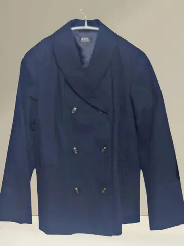A.P.C. 네이비 더블 브레스트 자켓 폴란드제