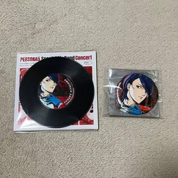 페르소나 5 콘서트 레코드풍 코스터 캔뱃지 P5R 키타가와 유스케