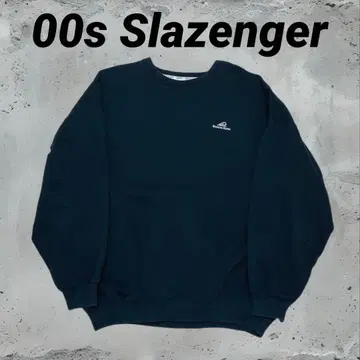 00s Slazenger 영국 골프 블랙 맨투맨 페이드 XL