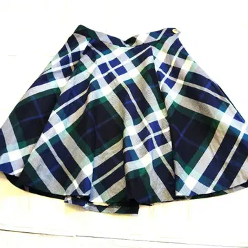 BLUE LABEL CRESTBRIDGE 체크 무늬 플레어 스커트 38