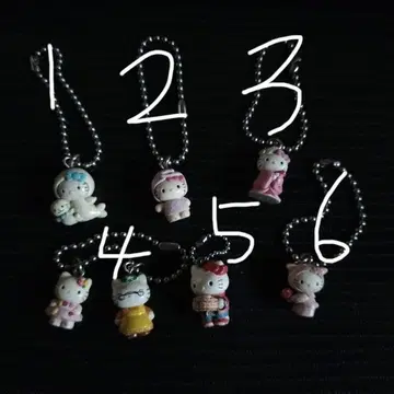 헬로키티 키링 6개 세트