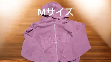 M 사이즈 bless u pigment zip hoodie 레드
