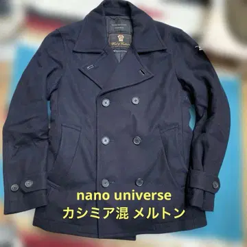 나노 유니버스 캐시미어 혼방 멜톤 코트 M 사이즈 P코트