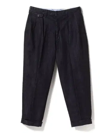 BEAMS PLUS / 2 플리츠 데님 트라우저 XL