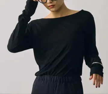 BABYLONE 코튼 하이 게이지 롱 T