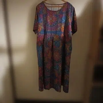 꽃무늬 반팔 티셔츠 원피스