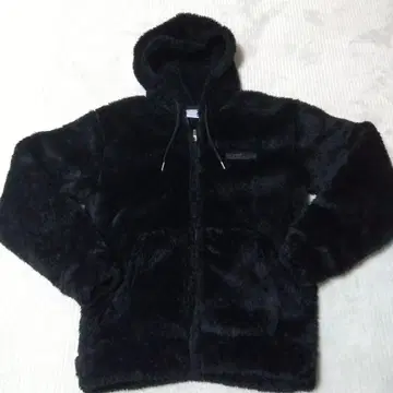 Champion 블랙 플리스 자켓 X-LARGE