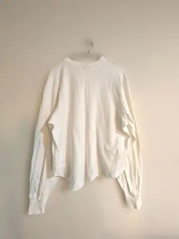 신존 Shinzone 더블 가제트 풀오버 화이트