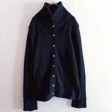 s0757 [ ADIEU TRSTESSE ] 코튼 하이넥 니트 자켓