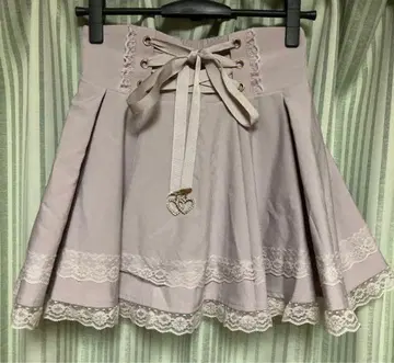 [ 새상품급 ] MARS 스핀들 2단 레이스 치마바지 핑크