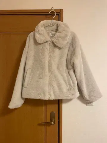 허니즈 인조 모피 블루종 베이지 L