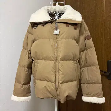 택 포함 미사용 새상품 LAUREN 베이지 다운 자켓 사이즈 L