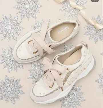 diana 화이트 스니커즈 글리터 크리스마스 한정판 다이애나