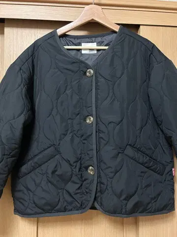 퀼팅 자켓 블랙