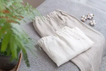 새상품 린넨 코튼 랩 드레스*에스테틱 살롱 1개