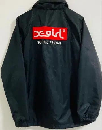 X-girl 나일론 자켓 블랙 Black