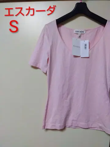 택 포함 새상품 에스카다 핑크 반팔 T셔츠 S