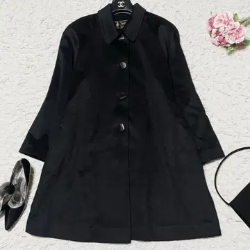 [새상품급] 캐시미어 100% 롱 코트 블랙 여성용 아우터