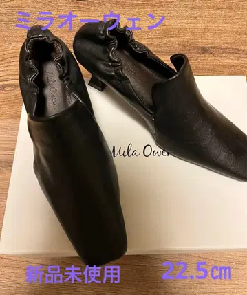 Mila Owen 가죽 오페라 펌프스 블랙 36 미사용 새상품