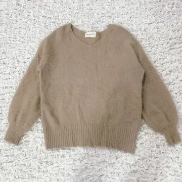 [ 새상품급 ] Ray BEAMS 레이빔즈 라쿤 니트 베이지 F 사이즈