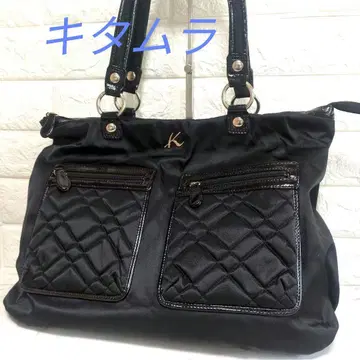 [새상품급] 키타무라 블랙 나일론 숄더백 K로고