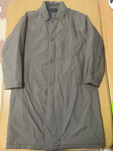 [MUJI] 세탁 가능한 솜 스텐카라 코트 M