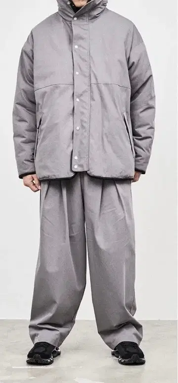 is-ness Graphpaper 별주 TUCK TROUSERS 20aw