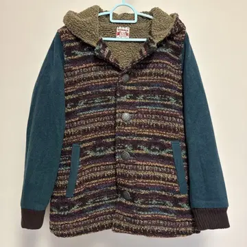 TITICACA 후드 부착 스트라이프 자켓