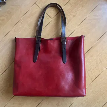 LILY 가죽 토트백 빨간색 하자품